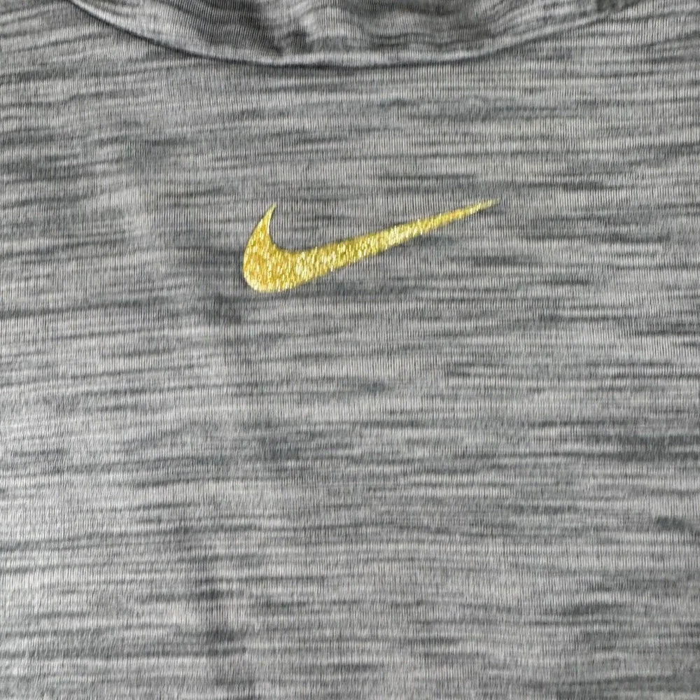 Nike Running Dri-FIT Hoodie Womens 3X Gray Space Dye Cowl Neck Pullover